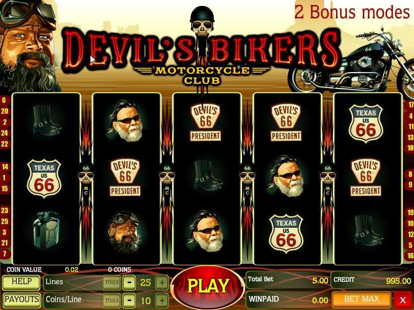 «Devil’s Bikers» — игровые автоматы Eldorado на деньги